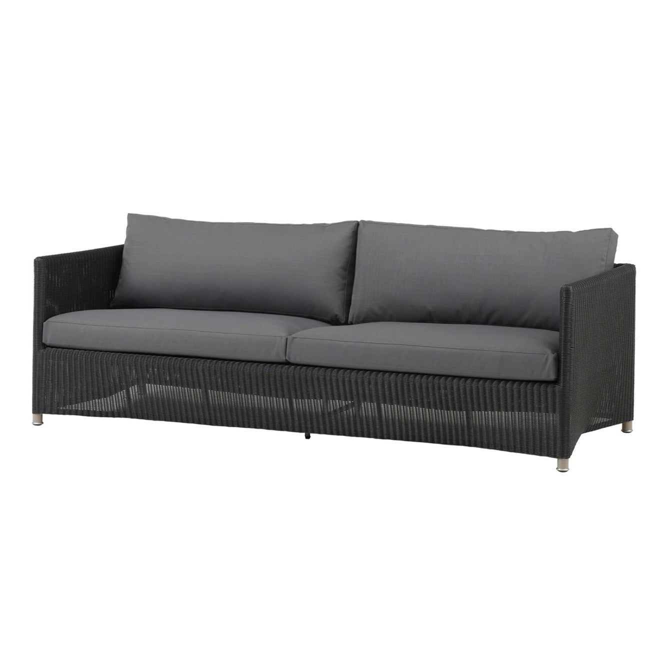 Cane-Line Diamond 3-Sitzer Sofa Graphit Cane-Line Diamond 3-Sitzer Sofa Graphit von Cane-Line