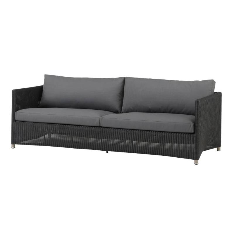 Cane-Line Diamond 3-Sitzer Sofa Graphit von Cane-Line