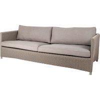 Cane-Line Diamond 3-Sitzer Sofa Rope/Natte Taupe inkl. Kissenset von Cane-Line