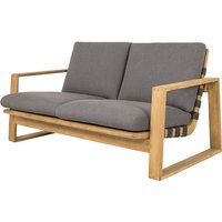 Cane-Line Endless Soft 2-Sitzer Sofa Teak/Rope Grey inkl. Kissen Set von Cane-Line