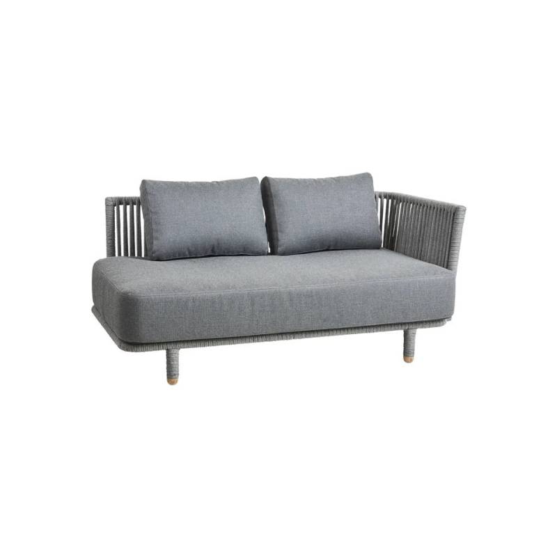 Cane-Line I Moments 2-Sitzer Modulsofa mit Armlehne links von Cane-Line