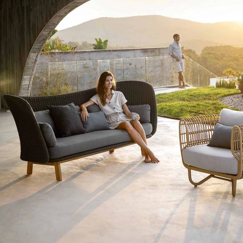 Cane-Line Peacock Wing 3-Sitzer Sofa von Cane-Line