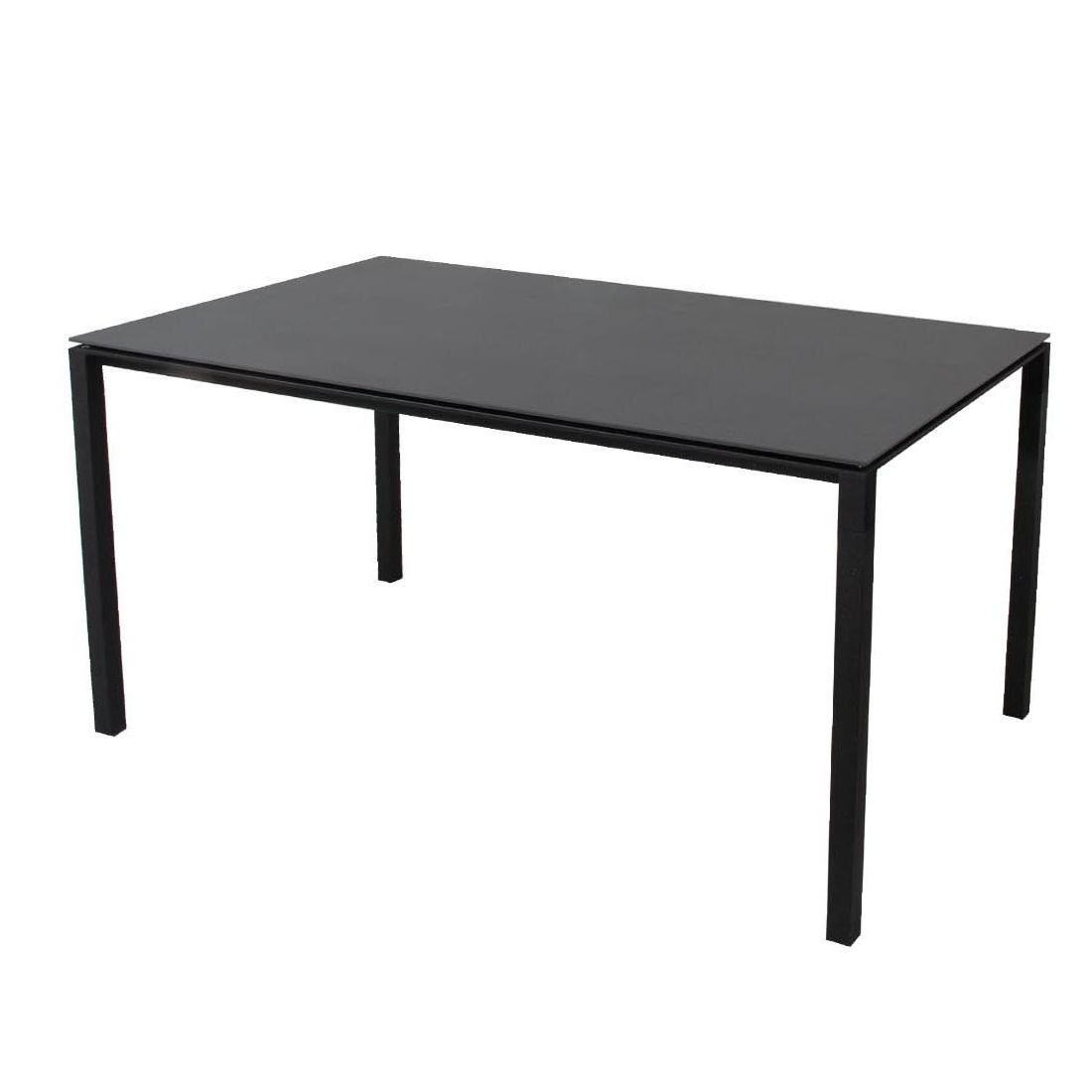 Cane-Line - Pure Gartentisch 150x90cm - schwarz/Tischplatte Keramik/Gestell Aluminium lavagrau/LxBxH 150x90x73cm von Cane-Line
