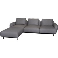 Cane-line - Aura Sofa 2, 3-Sitzer, dunkelgrau, (Cane-line Ambience) von Cane-Line