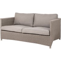 Cane-line - Diamond Outdoor Sofa, 2-Sitzer, taupe von Cane-Line