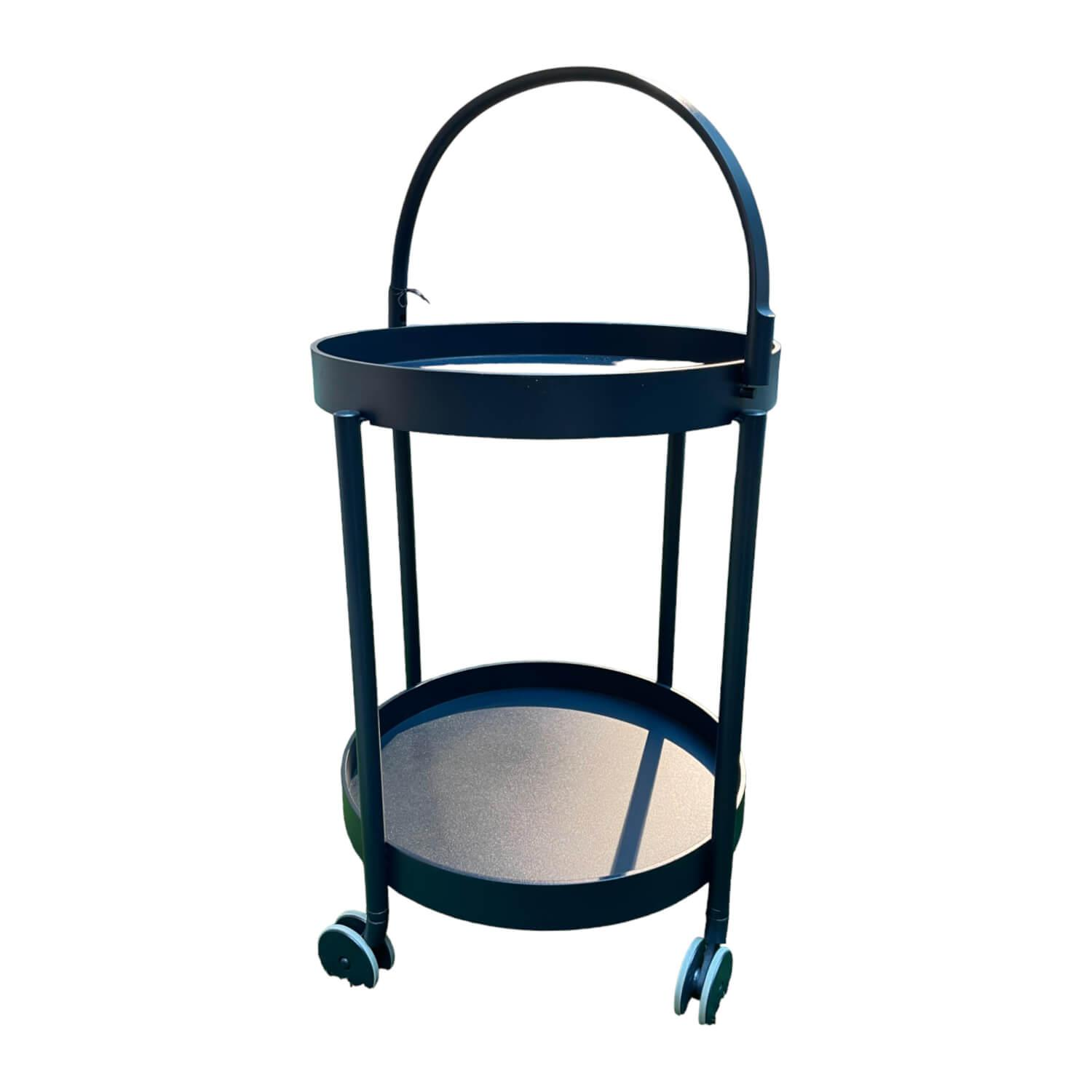 Outdoor Servierwagen Roll Midnight Blue Blau mit abnehmbaren Tablett Outdoor Servierwagen Roll Midnight Blue Blau mit abnehmbaren Tablett von Cane Line