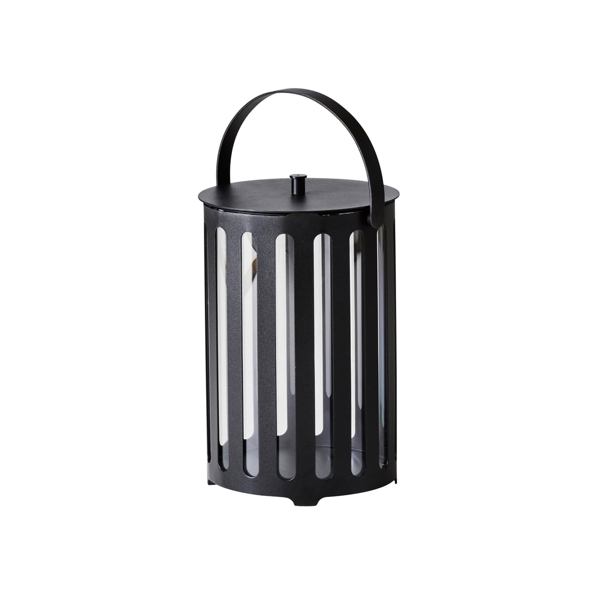 Cane Line Lighttube Laterne Windlicht Leuchte Lava Grau ø22x H42cm B-Ware von Cane-line