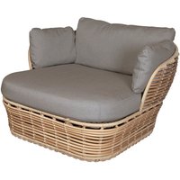 Cane-line - Basket Loungesessel Outdoor, natural / taupe von Cane-Line