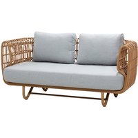 Cane-line - Nest 2-Sitzer Sofa Outdoor, natur / hellgrau von Cane-Line