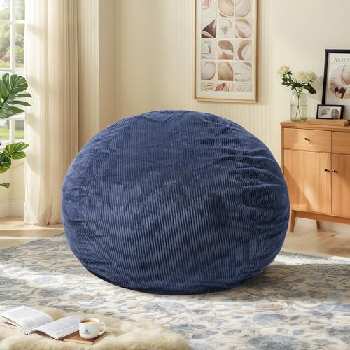 CangLong Extra großer Sitzsack-Sessel für Erwachsene – 1,5 m große Liege, abnehmbarer jugendgeschützter Bezug & verschließbarer Reißverschluss, rundes Cord-Sofa für Wohnzimmer, Schlafzimmer & Gaming CangLong Extra großer Sitzsack-Sessel für Erwachsene – 1,5 m große Liege, abnehmbarer jugendgeschützter Bezug & verschließbarer Reißverschluss, rundes Cord-Sofa für Wohnzimmer, Schlafzimmer & Gaming von CangLong