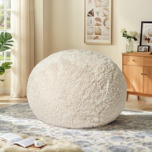 CangLong Extra großer Sitzsack-Sessel für Erwachsene – 1,5 m große Liege, abnehmbarer jugendgeschützter Bezug & verschließbarer Reißverschluss, rundes flauschiges Plüschsofa für Wohnzimmer CangLong Extra großer Sitzsack-Sessel für Erwachsene – 1,5 m große Liege, abnehmbarer jugendgeschützter Bezug & verschließbarer Reißverschluss, rundes flauschiges Plüschsofa für Wohnzimmer von CangLong