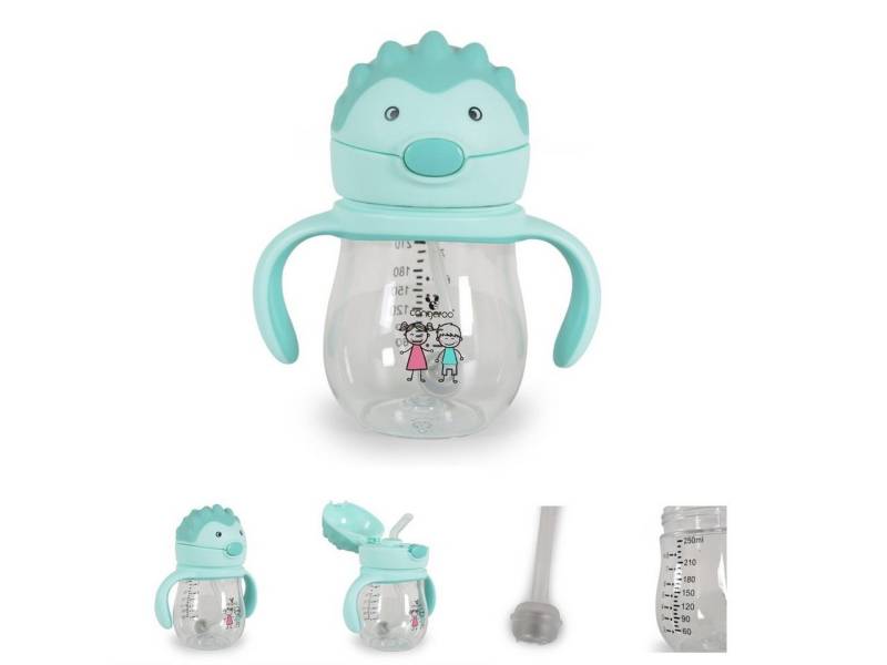 Cangaroo Trinkflasche Trinklernbecher Brillo 250 ml, Deckel, Silikontrinkhalm, bequemer Griff Cangaroo Trinkflasche Trinklernbecher Brillo 250 ml, Deckel, Silikontrinkhalm, bequemer Griff von Cangaroo