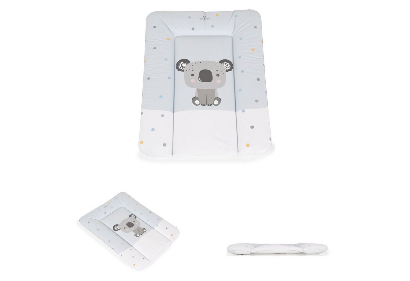 Cangaroo Wickelauflage Wickelauflage Soft 50 x 70 cm (1-tlg), 50 x 70 cm waschbar gepolstert erhöhter Rand von Cangaroo