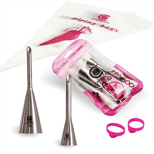 Cangool Krapfenspritze Set Muster #PL #PS - Perfekte Krapfentüllen und großer Spritzbeutel für leckere Köstlichkeiten von Cangool