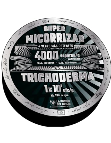 Super Mykorrys + Trichoderma Harzianum - Cannaboom Doppelpack, zwei separate Beutel (Mykorrhizen 4000 Sporen/g und Trichoderma Harzianum 1x10^9ufc/g) (Für 500 Pflanzen) von Cannaboom