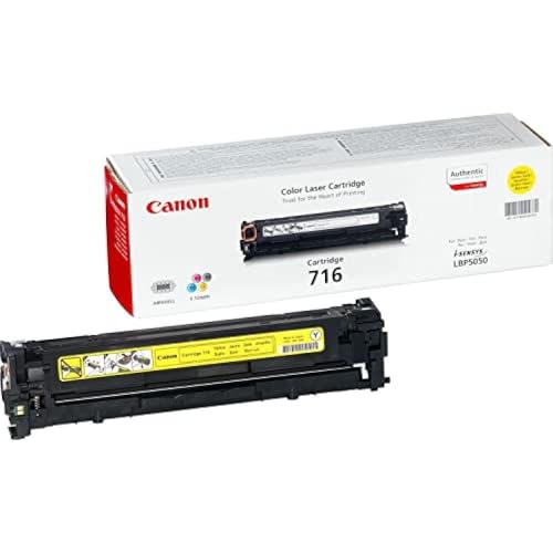 Canon 716 Y original Toner Amarillo für ISensys Laserdrucker, Gelb, 1500 seiten, 1977B002 von Canon