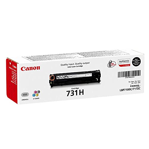 Canon 731H Bk original Toner Schwarz für ISensys Laserdrucker, XL, 242X552 von Canon