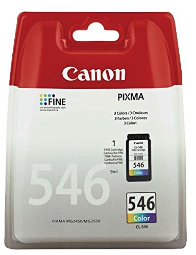 Canon CL-546 Tintenpatrone Farbe Cyan/Magenta/Gelb, Made in Japan, Pro-Serie, UK-Standard, 1 Stück von Canon