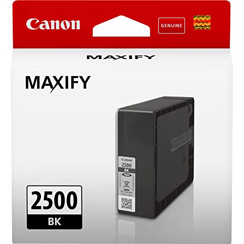 Canon Tintenpatrone PGI-2500 BK schwarz black Standard - 29,1 ml ORIGINAL für MAXIFY Drucker 9290B001 von Canon