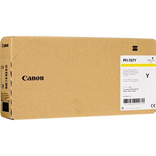 Canon Tintenpatrone PFI-707Y Original Gelb 9824B001 Druckerpatrone von Canon