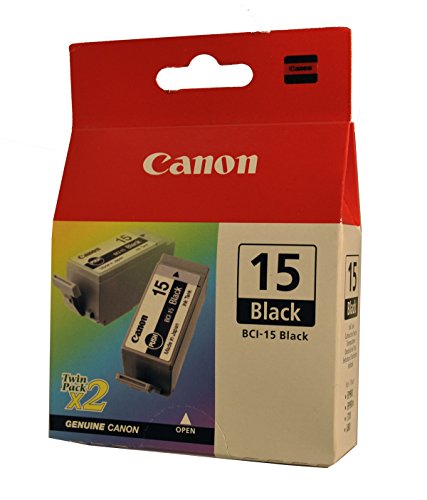 Canon BCI15 Tintenpatrone, Schwarz, 185 Seiten pro Monat, 10-80%, 5-35 °C von Canon