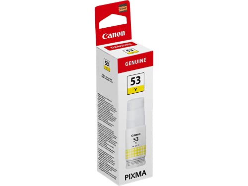 Canon GI-53 Y Tinte gelb Druckertinte 60ml hohe Reichweite für PIXMA Tintenstrahldrucker ORIGINAL von Canon