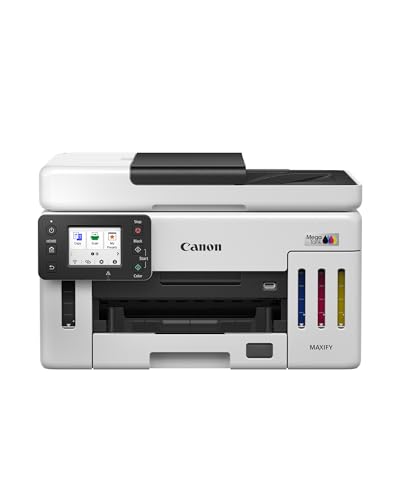 Canon MAXIFY GX6150 kompakter Büro-Drucker – Farbdrucker & Scanner All-in-One WLAN | MegaTank Tintenstrahldrucker mit Kopierer & Scanner | Wi-Fi, Ethernet & USB-Anschluss von Canon