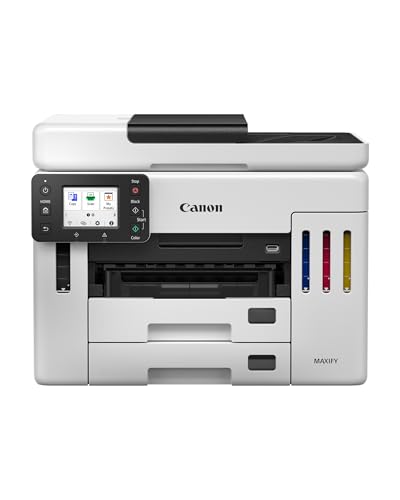 Canon MAXIFY GX7150 kompakter Büro-Drucker – Farbdrucker & Scanner All-in-One WLAN | MegaTank Tintenstrahldrucker mit Kopierer & Scanner | Wi-Fi, Ethernet & USB-Anschluss von Canon