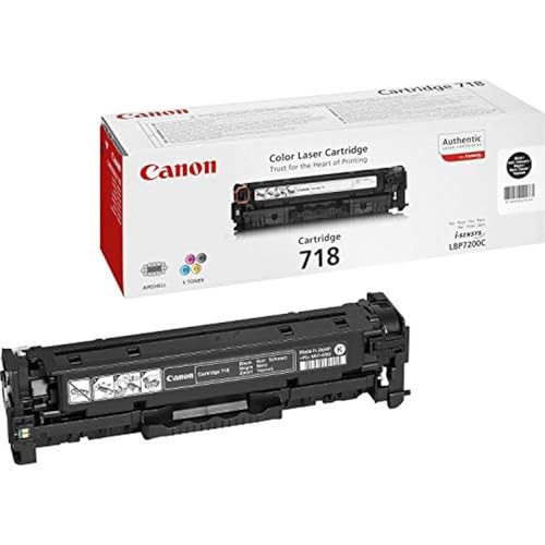 Canon 718 Bk original Toner Schwarz für ISensys Laserdrucker von Canon