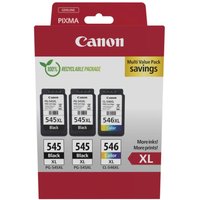 Canon Original PG-545XL + CL-546XL Druckerpatronen Multipack - 2 x schwarz / 1 x farbig (8286B013) von Canon