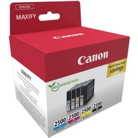 Canon Original PGI-2500 Druckerpatronen 4er-Multipack - BK/C/M/Y von Canon