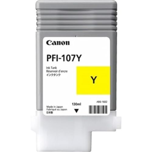 Canon PFI-107MBK Druckerpatrone, 130 ml, Mattschwarz OEM One Size gelb von Canon