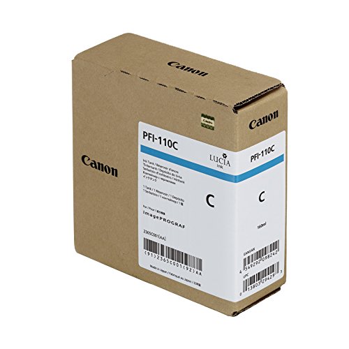 Canon PFI110C passend für IPF2000 Tinte Cyan 2365C001 160ml von Canon