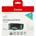Canon PGI-72P Original Tintenpatrone 6403B007 Foto Schwarz, foto cyan, foto magenta, grau 5 Stück Multipack von Canon