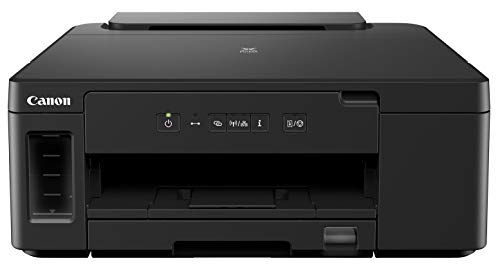 Canon PIXMA GM2050 MegaTank Drucker nachfüllbarer schwarzweiß Tintenstrahl Bürodrucker DIN A4 (WLAN, USB, LAN, Duplexdruck, 2 Papierzuführungen, hohe Reichweite, niedrige Seitenkosten), schwarz von Canon