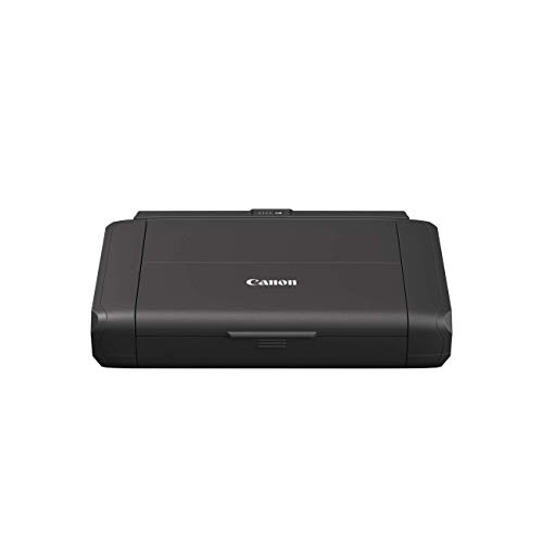 Canon PIXMA TR150 mobiler Drucker mit Akku (WLAN, Cloud, AirPrint, 4.800 dpi x 1.200 dpi, Highspeed USB Typ C, OLED-Display, Tintenstrahldrucker), schwarz von Canon