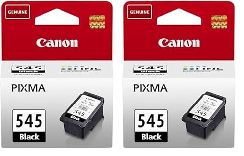 Canon Tinte - PG-545 Original-Tintenpatrone Schwarz - (1 x Patrone) - Kompatibel PIXMA Druckern (Packung mit 2) von Canon