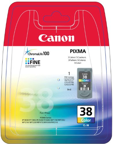 Canon Tintenpatrone CL-38 für iP2500/2600, MP210/220, MX300/310, farbig von Canon