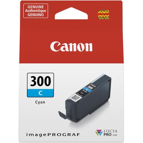 Canon Tintenpatrone PFI-300C - cyan 14,4 ml - Original für Tintenstrahldrucker von Canon