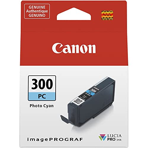 Canon Tintenpatrone PFI-300PC - Foto cyan 14,4 ml - Original für Tintenstrahldrucker von Canon