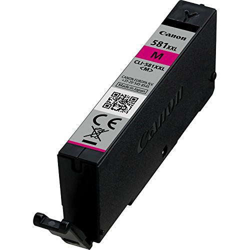 Canon Tintentank CLI-581 XXL - M Magenta, sehr hohe Reichweite 11,7 ml für PIXMA Tintenstrahldrucker ORIGINAL 1996C001 von Canon