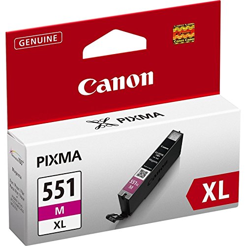 Original Canon CLI-551M XL Magenta 6445B001 für Canon IP 7250 MG5450 MG6350 551XL, Fassungsvermögen: 11ML von Canon
