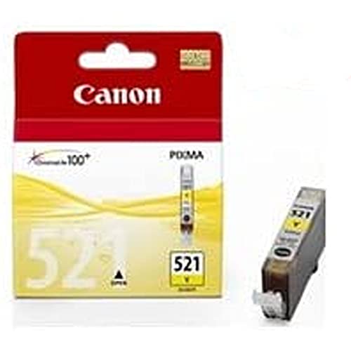 Original Tintenpatrone Canon CLI-521 gelb für 470 Seiten, OEM: 2936B001 für Canon Modelle u.a. Pixma MX 870, 860, IP 4600, 3600, MP 980 von Canon