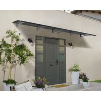 Vordach Aquila 4x0.9  solar grau klar von Canopia