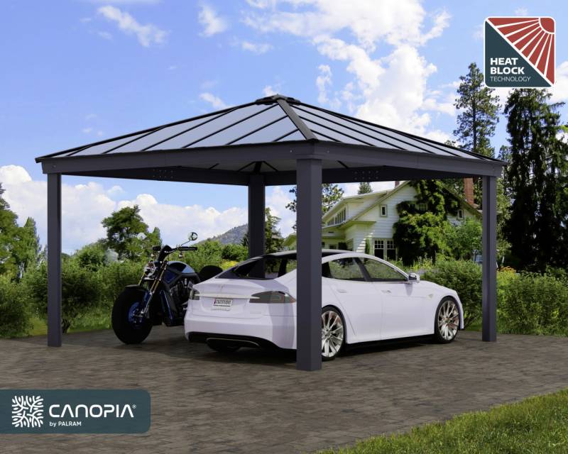 Canopia Carport Colorado 14x14 Grau Alu 426 x 426 cm Canopia Carport Colorado 14x14 Grau Alu 426 x 426 cm von Canopia