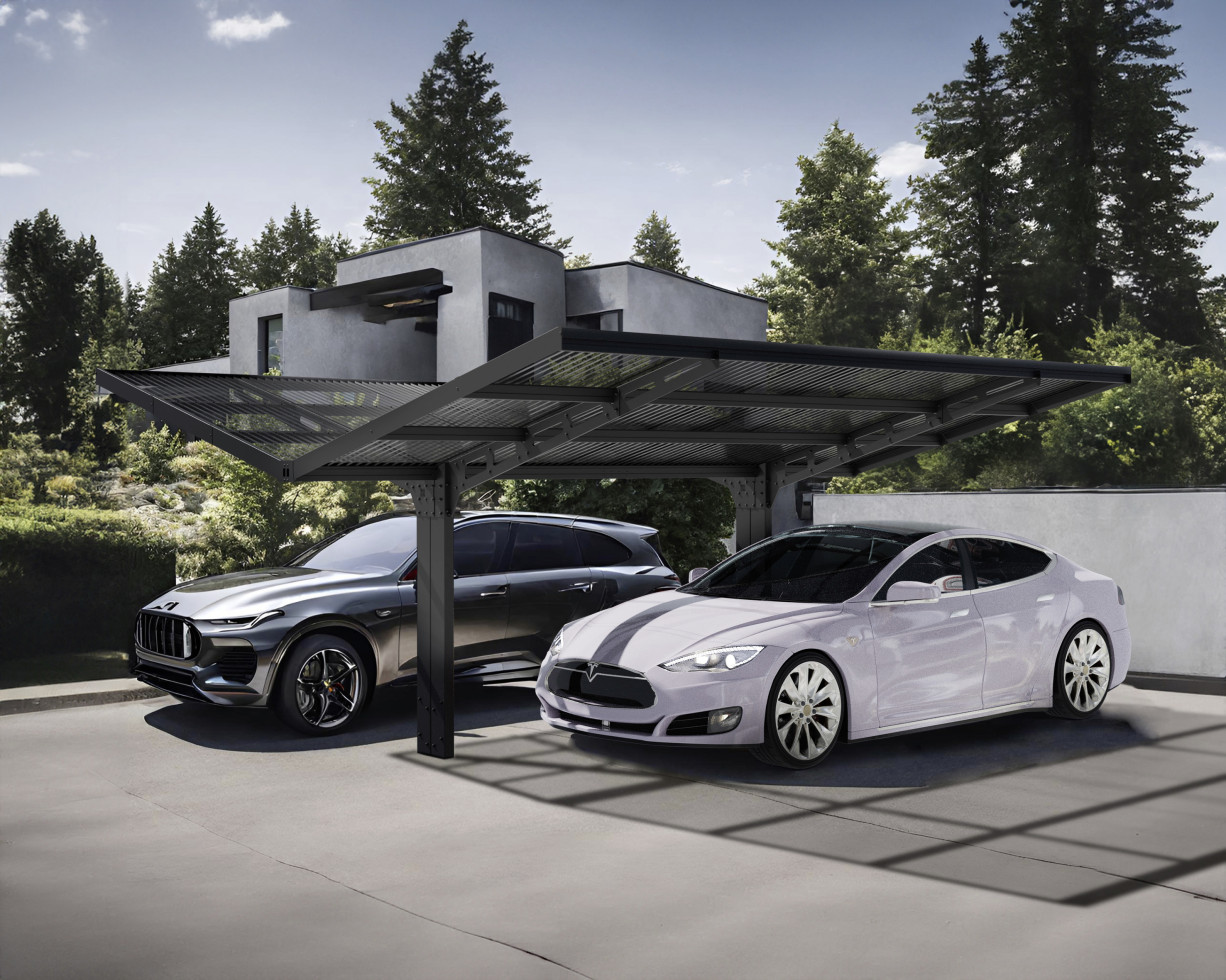 Canopia Carport Sydney Wings  Schwarz Alu 572 x 586 cm Canopia Carport Sydney Wings  Schwarz Alu 572 x 586 cm von Canopia