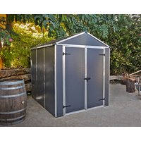 Gerätehaus Rubicon 6x8 Alu Grau 185x229cm von Canopia