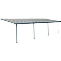 Terrassenüberdachung "FERIA" 3 x 8.5 grey clear von Canopia
