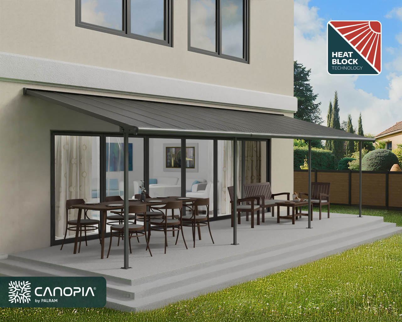 Canopia Terrassenüberdachung Capri 3x9.15 Canopia Terrassenüberdachung Capri 3x9.15 von Canopia