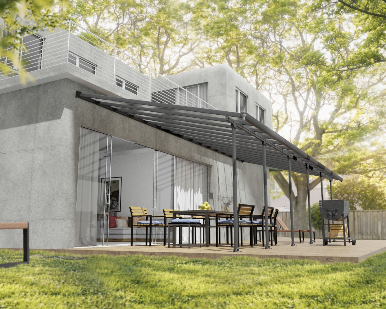 Canopia Terrassenüberdachung Feria 1031 x 380 cm anthrazit Canopia Terrassenüberdachung Feria 1031 x 380 cm anthrazit von Canopia
